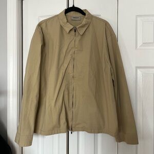 Fear of God- Essentials tan zipper jacket men’s M